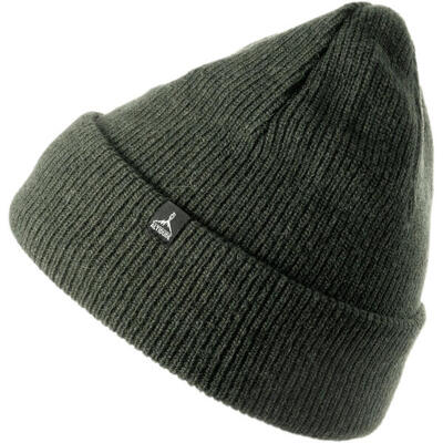 Wintermuts hermit rip grof gebreide unisex beanie muts merinowol