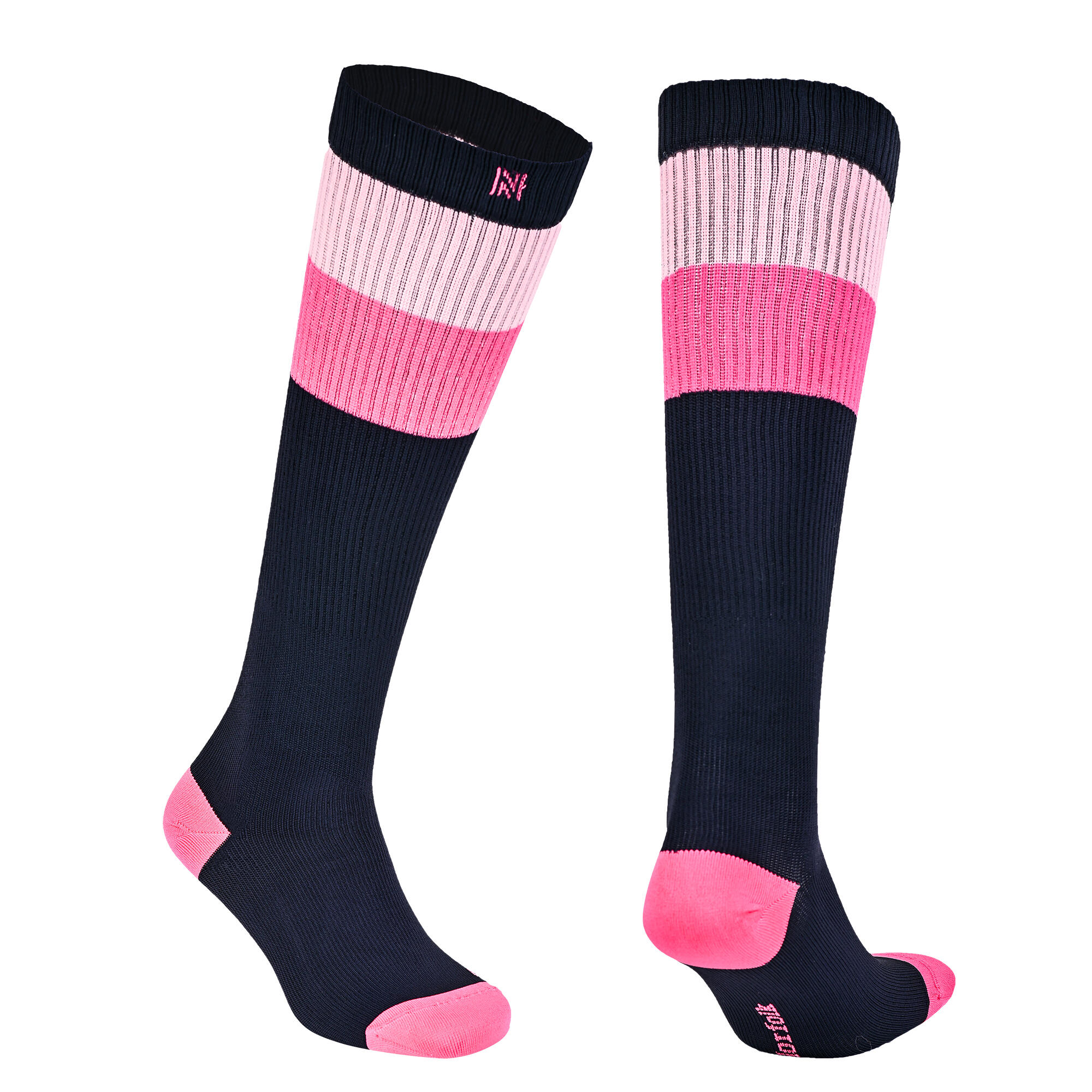Norfolk - Chaussettes De Compression Graduée Pour Sport, Voyage Et Récupération - Sevilla - Chaussettes De Compression - Noir|rose - 39/42 - Decathlon