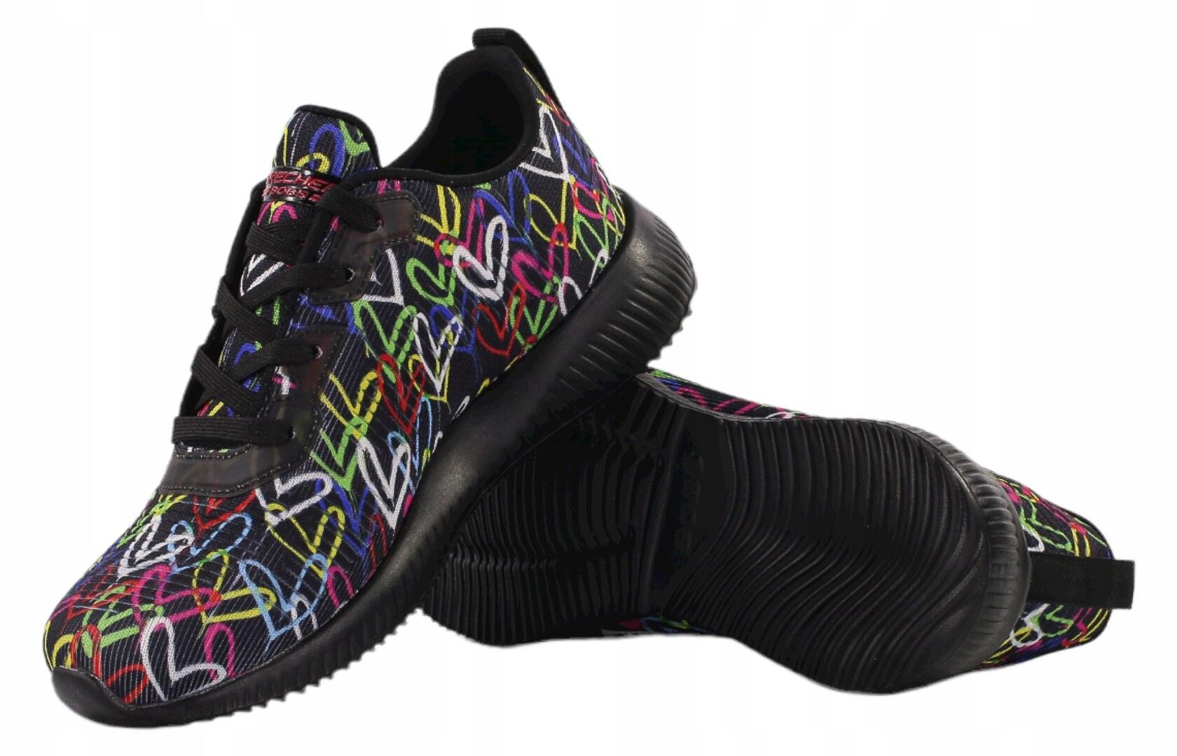 Buty na co dzień damskie SKECHERS BOBS SQUAD sportowe ozdobne 4/4