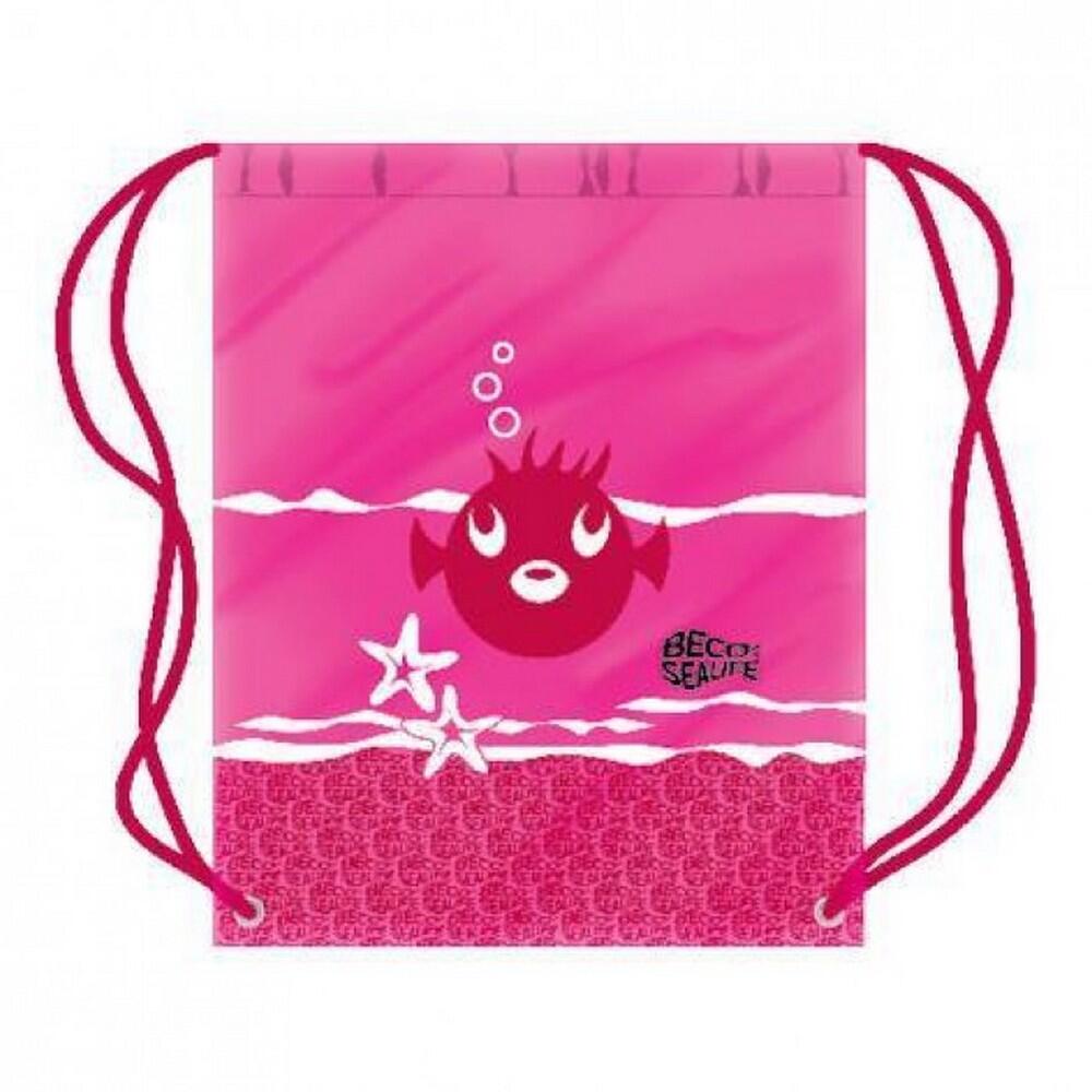 BECO Sacca con coulisse SEALIFE Beco Rosa/Bianco in nylon 45x36,5 cm