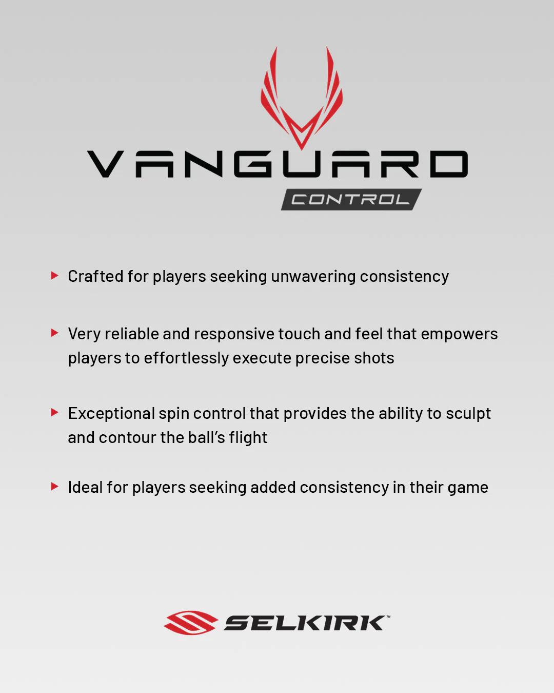 Vanguard Control Epic Pickleball Paddle 6/7