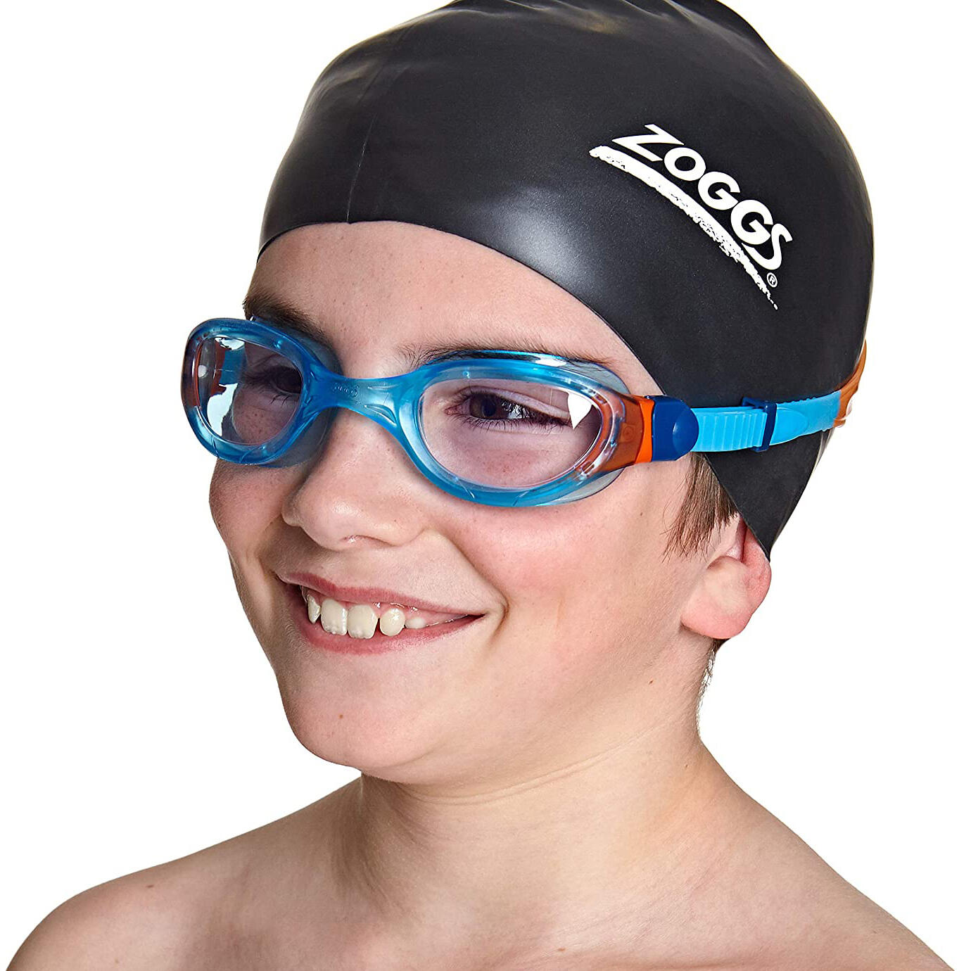 "Phantom 2.0" Schwimmbrille für Kinder Blau/Orange/Transparent 3/3