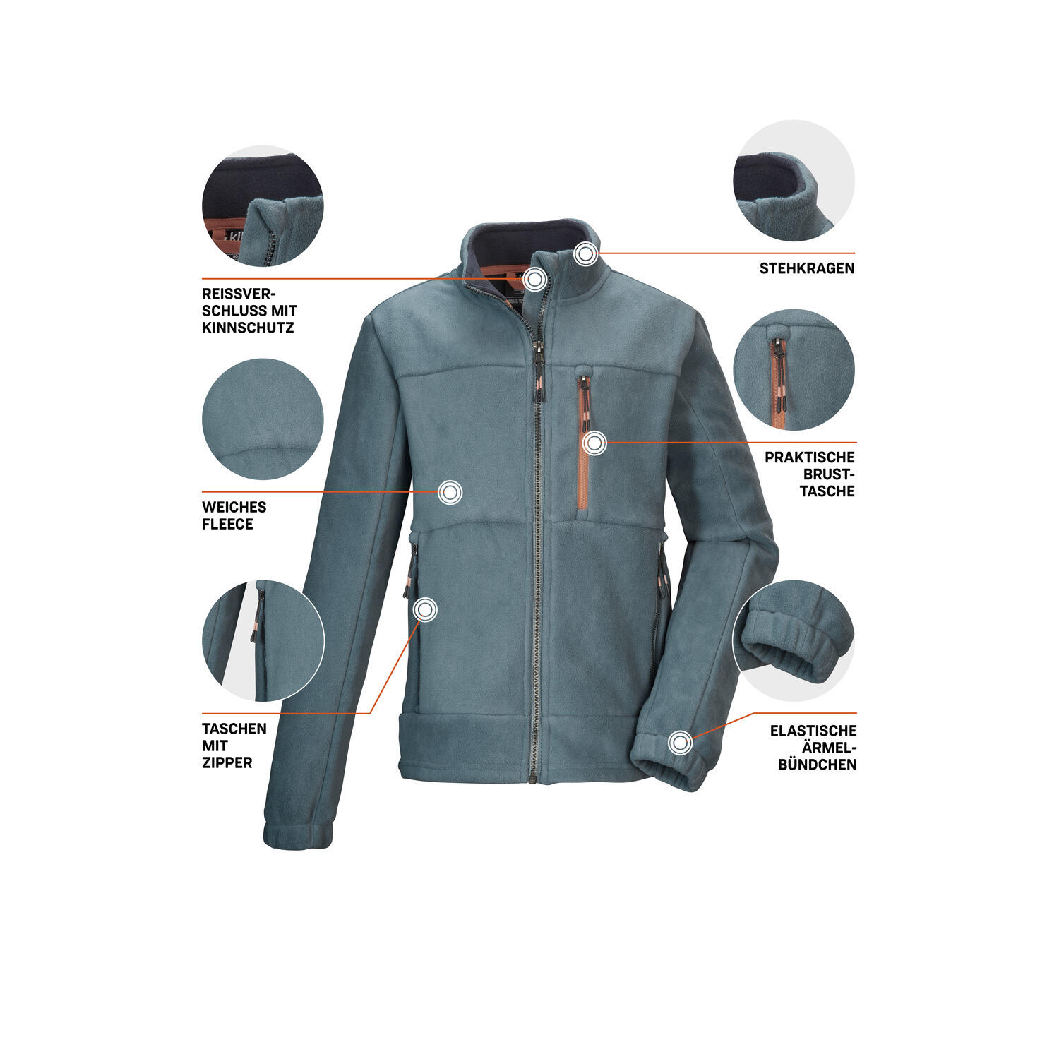 Kinder Fleecejacke KOW 225 BYS FLC JCKT 5/5