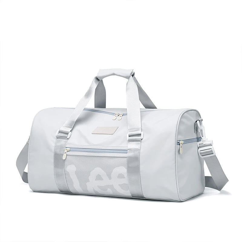 Waterproof Gym Duffel Bag Light Gray