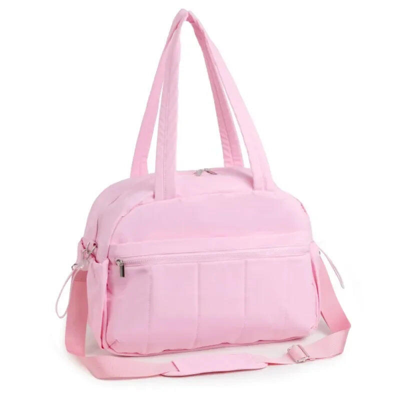 Travel Pull Handle Duffel Bag Pink