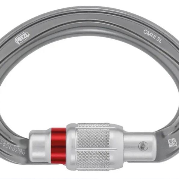 OMNI SCREW-LOCK Carabiner by PETZL - Aluminum, 15 kN