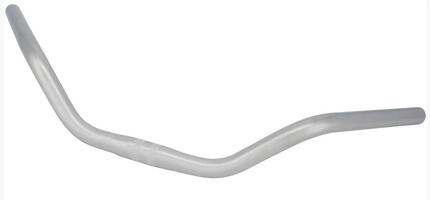 Ergotec Cruiser-Lenker Ø 25,4 mm 590 mm Höhe 76 mm 52° Aluminium-Look