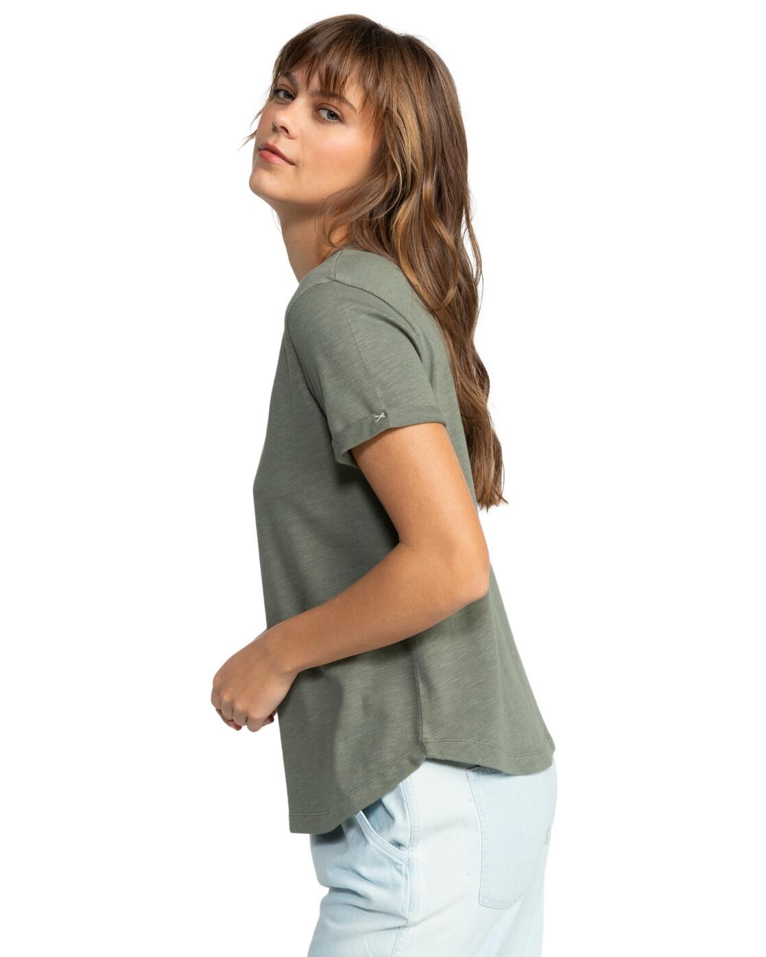 T-Shirt à manches courtes SATURDAZE Vert Femme 3/4