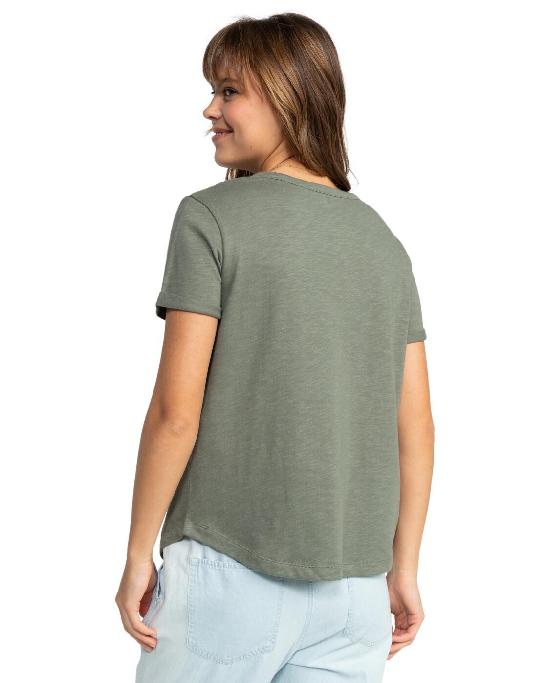 T-Shirt à manches courtes SATURDAZE Vert Femme 2/4