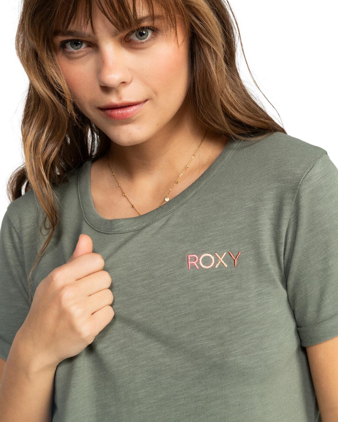 T-Shirt à manches courtes SATURDAZE Vert Femme 4/4