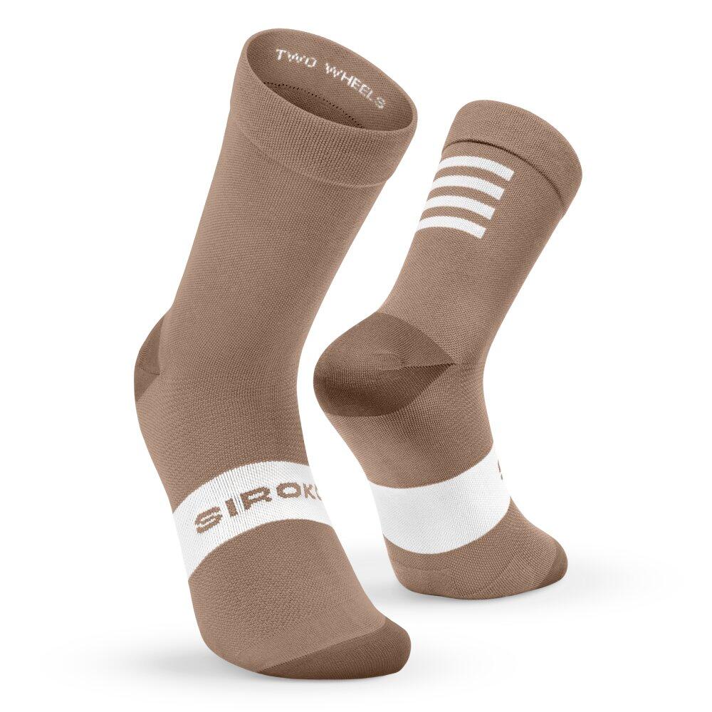 Skarpetki rowerowe Kolarstwo Siroko S1 Brown