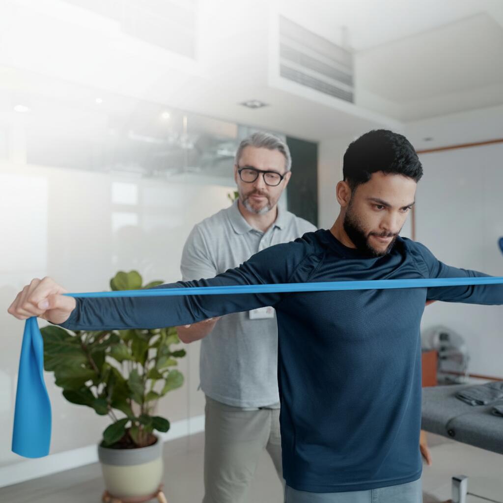 Bande bleue en rouleau – haute résistance pour muscles 2/7