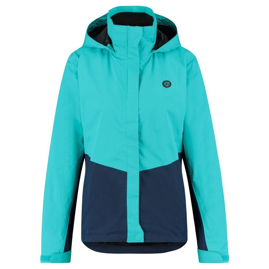 Section Rain Jacket Essential Women Mint Navy