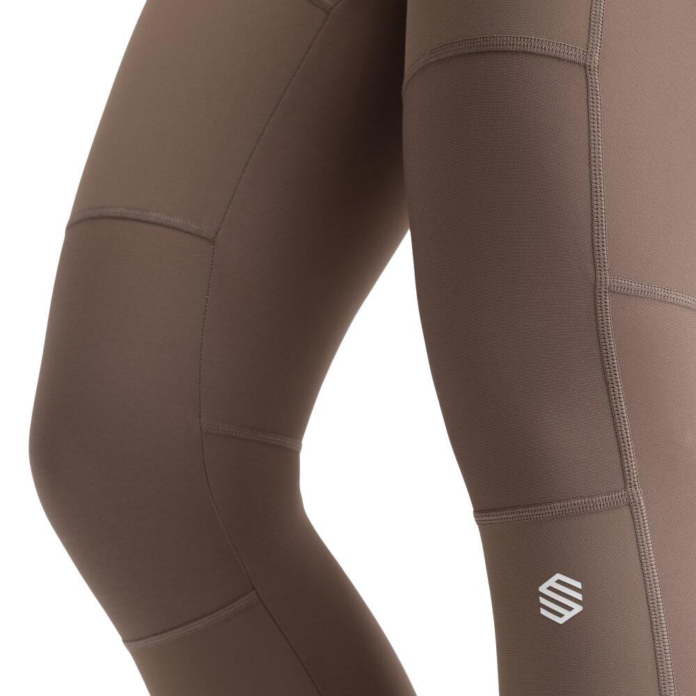 Damen Radsport lange fahrradträgerhose für BX-W Pantaleon Braun 5/7
