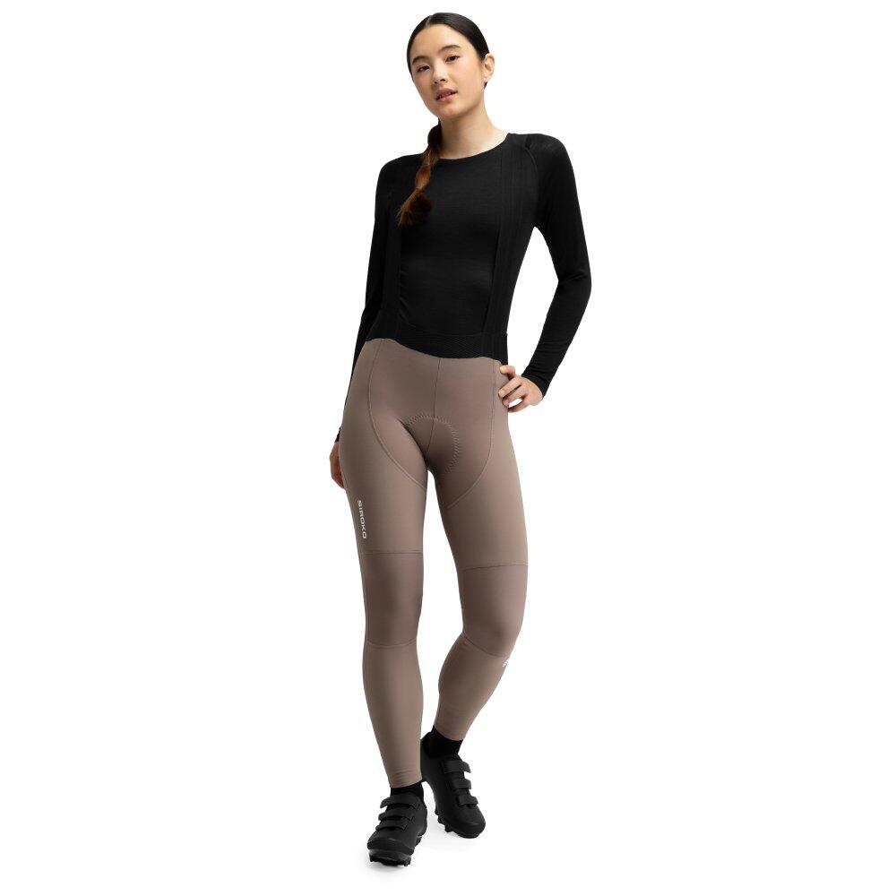 SIROKO Salopette ciclismo a gamba lunga donna BX-W Pantaleon Marrone