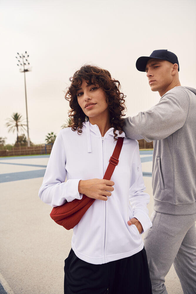 Clique Women's Basic Full Zip Active Hoodie - White 5/5