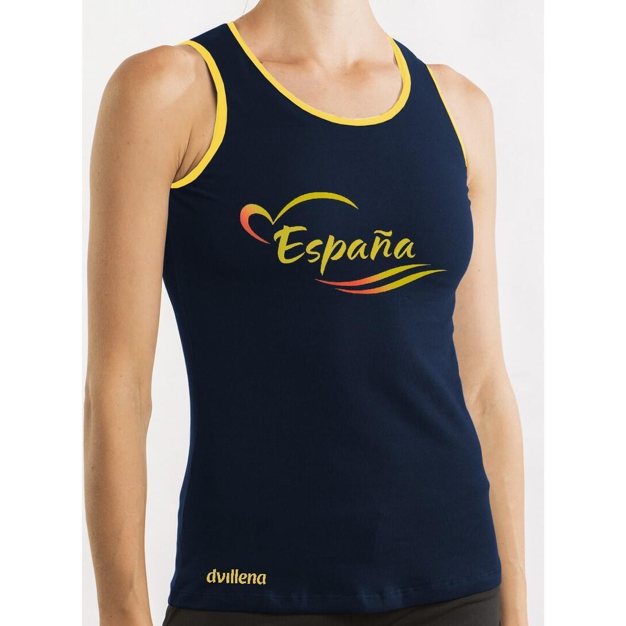 Dvillena - T-shirt Espagne De Gymnastique Dos Nageur. - T-shirt Manches Courtes - Bleu - Decathlon