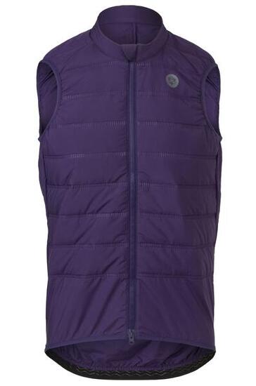 Gilet homme vélo gravel thermique imperméable Padded violet