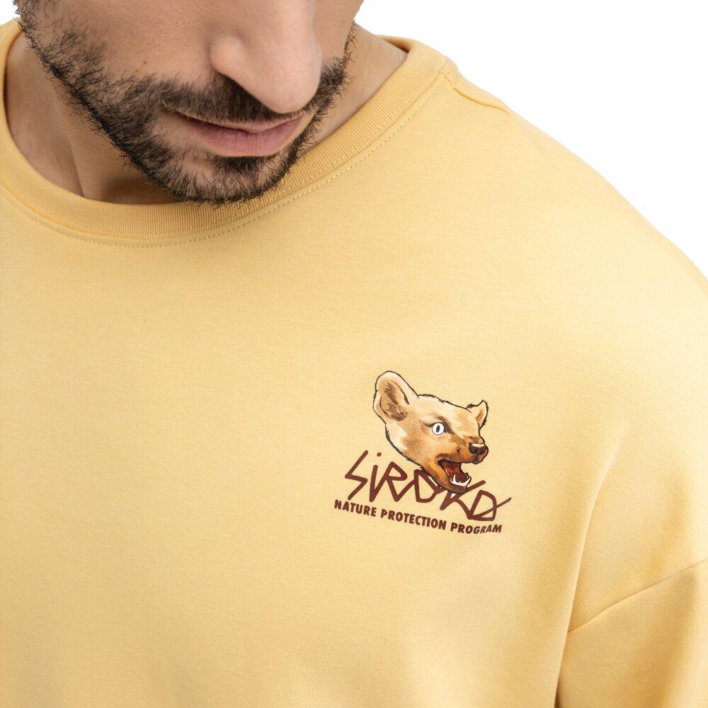 T-shirt oversize à manches courtes homme Grama Mustard Jaune 5/6
