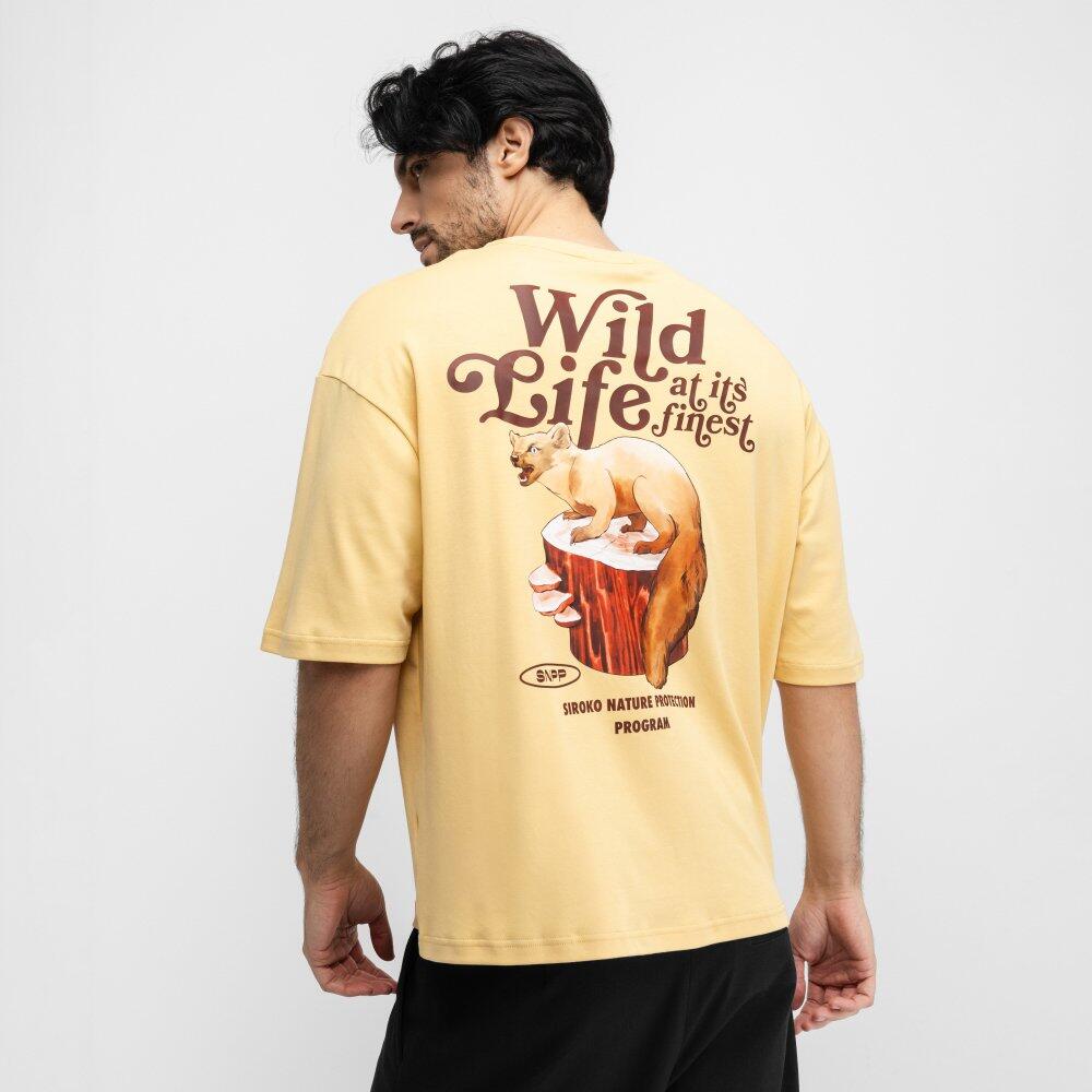 T-shirt oversize à manches courtes homme Grama Mustard Jaune 6/6
