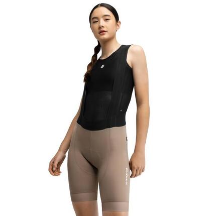 Cuissard vélo court femme Cyclisme BX-W Tsecore Marron