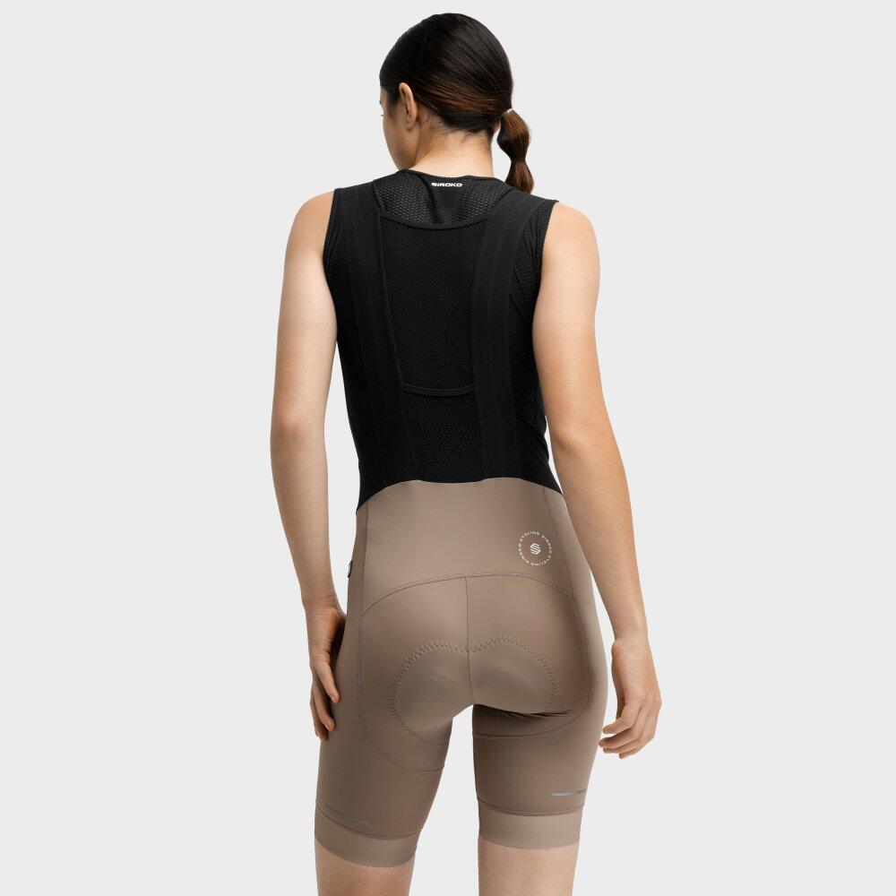 Salopette ciclismo a gamba corta donna BX-W Tsecore Marrone 6/7