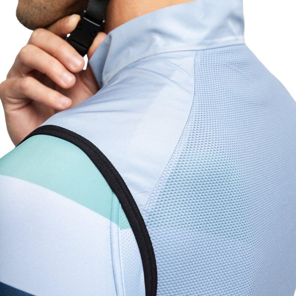 Colete corta-vento de ciclismo para homem V1 Klausen Azul 5/8