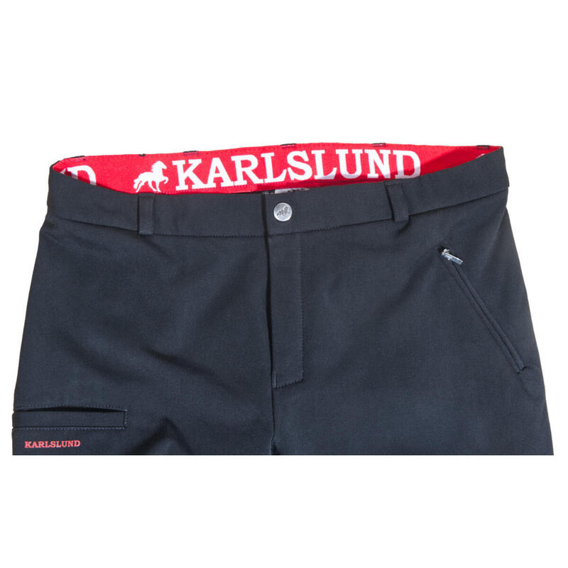 Pantaloni echitație Karlslund cu grip complet pentru femei