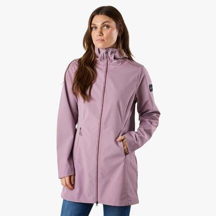 Veste softshell randonnée femme imperméable respirante Trondheim