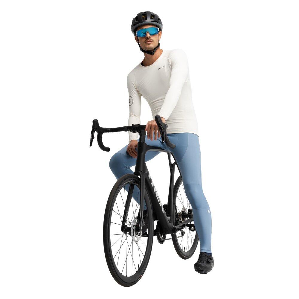 Herren Radsport lange fahrradträgerhose für BX Malga Palazzo Blau 3/7