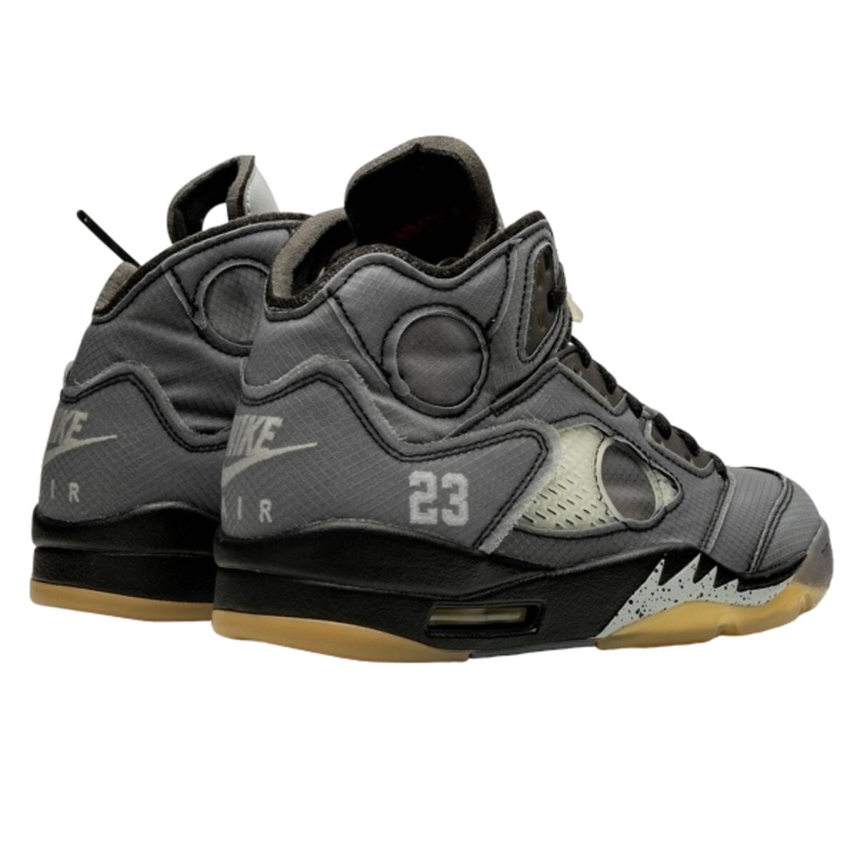 Chaussures Off-White Air Jordan 5 Retro Black 3/6