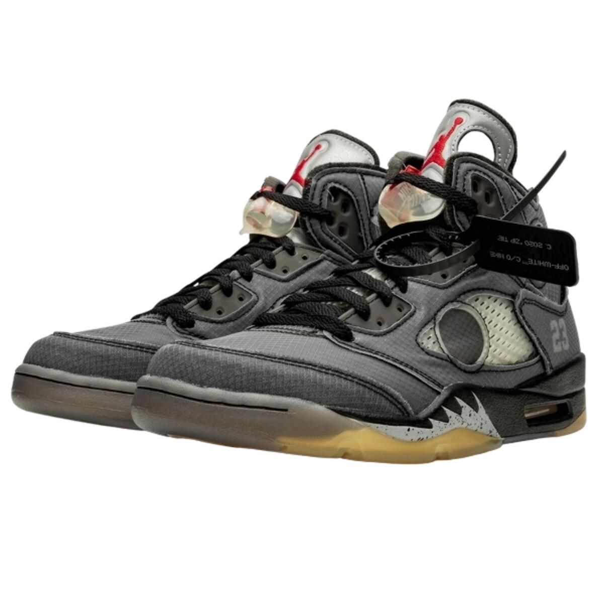 Chaussures Off-White Air Jordan 5 Retro Black 2/6