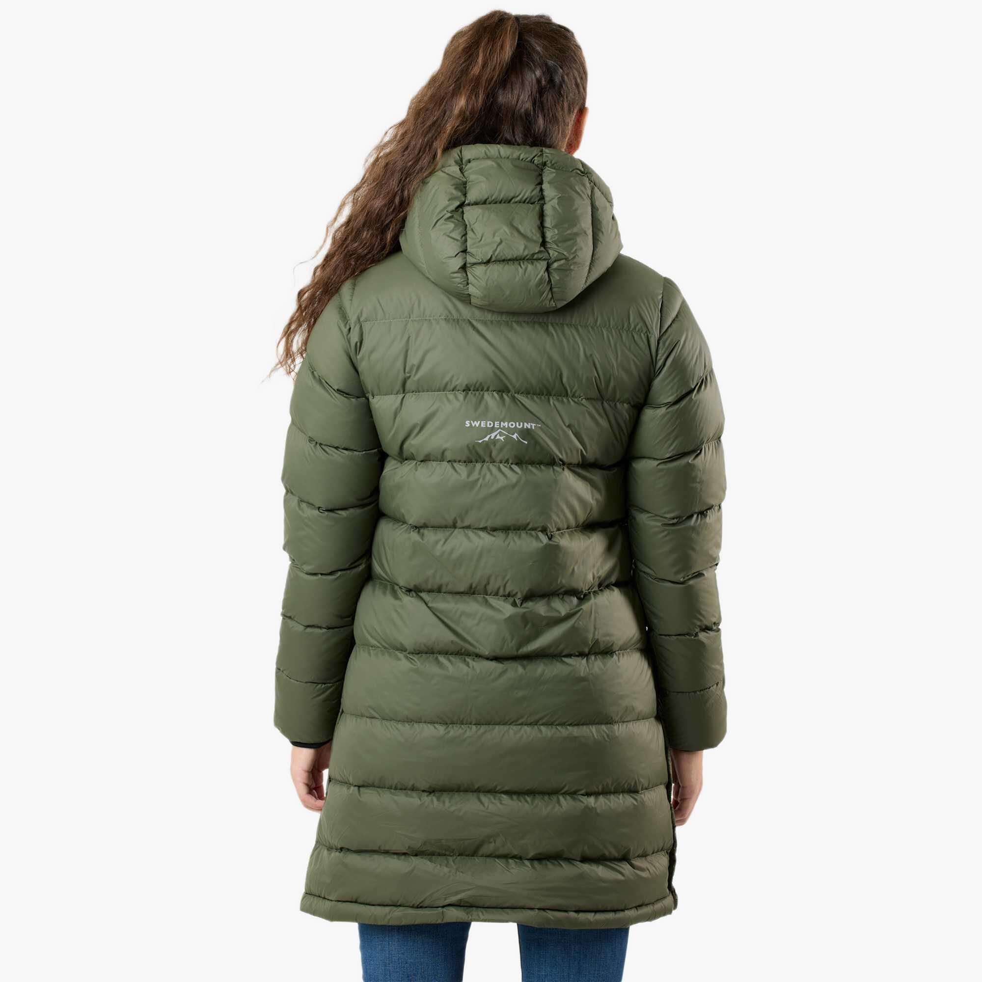 Doudoune randonnée femme coupe-vent respirante Östersund Anorak Long 2/7