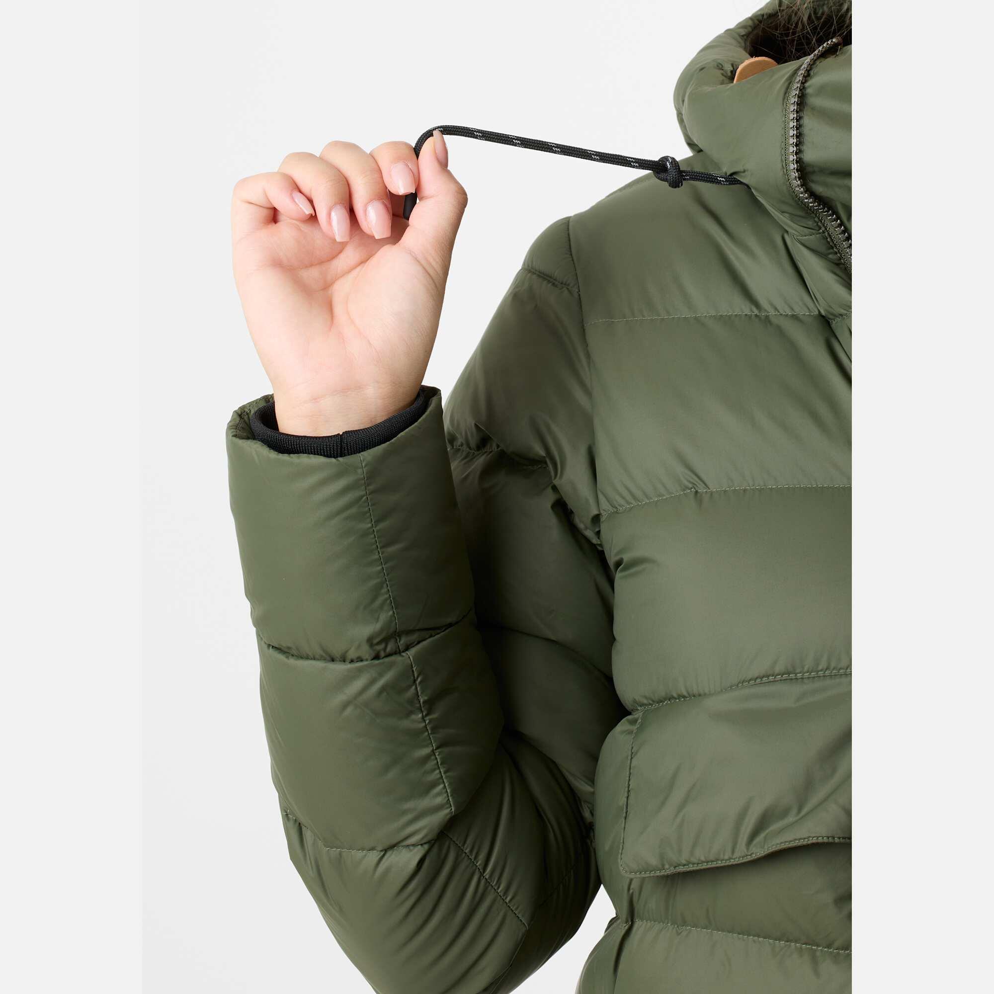 Doudoune randonnée femme coupe-vent respirante Östersund Anorak Long 6/7
