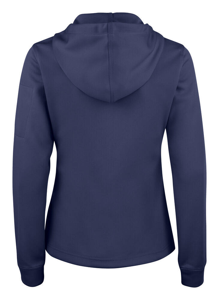 Clique Women's Basic Full Zip Active Hoodie - Dark Navy 2/4