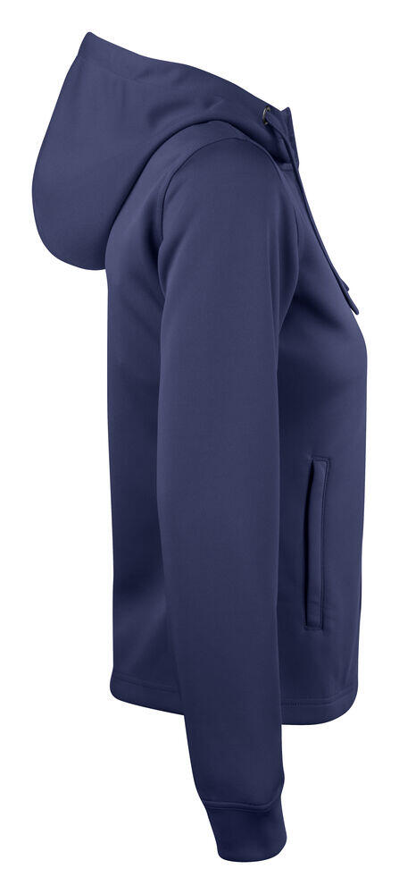 Clique Women's Basic Full Zip Active Hoodie - Dark Navy 4/4