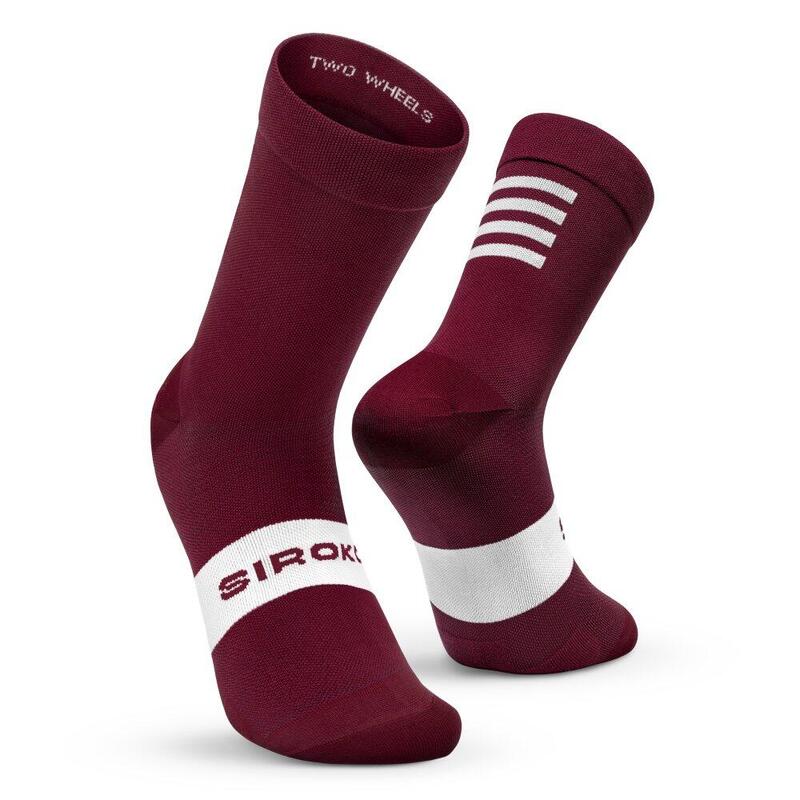 Șosete de S1 Burgundy Roșu
