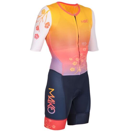 Combinaison courte de triathlon femme Mako Trifonction Pro