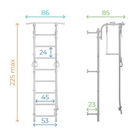 Échelle murale ClimbMaxx M2 avec accessoires inclus 4/4