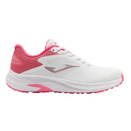 JOMA SPEED JR 2502 Blanco–Fucsia – Zapatillas Running Niña Junior con Mesh Trans