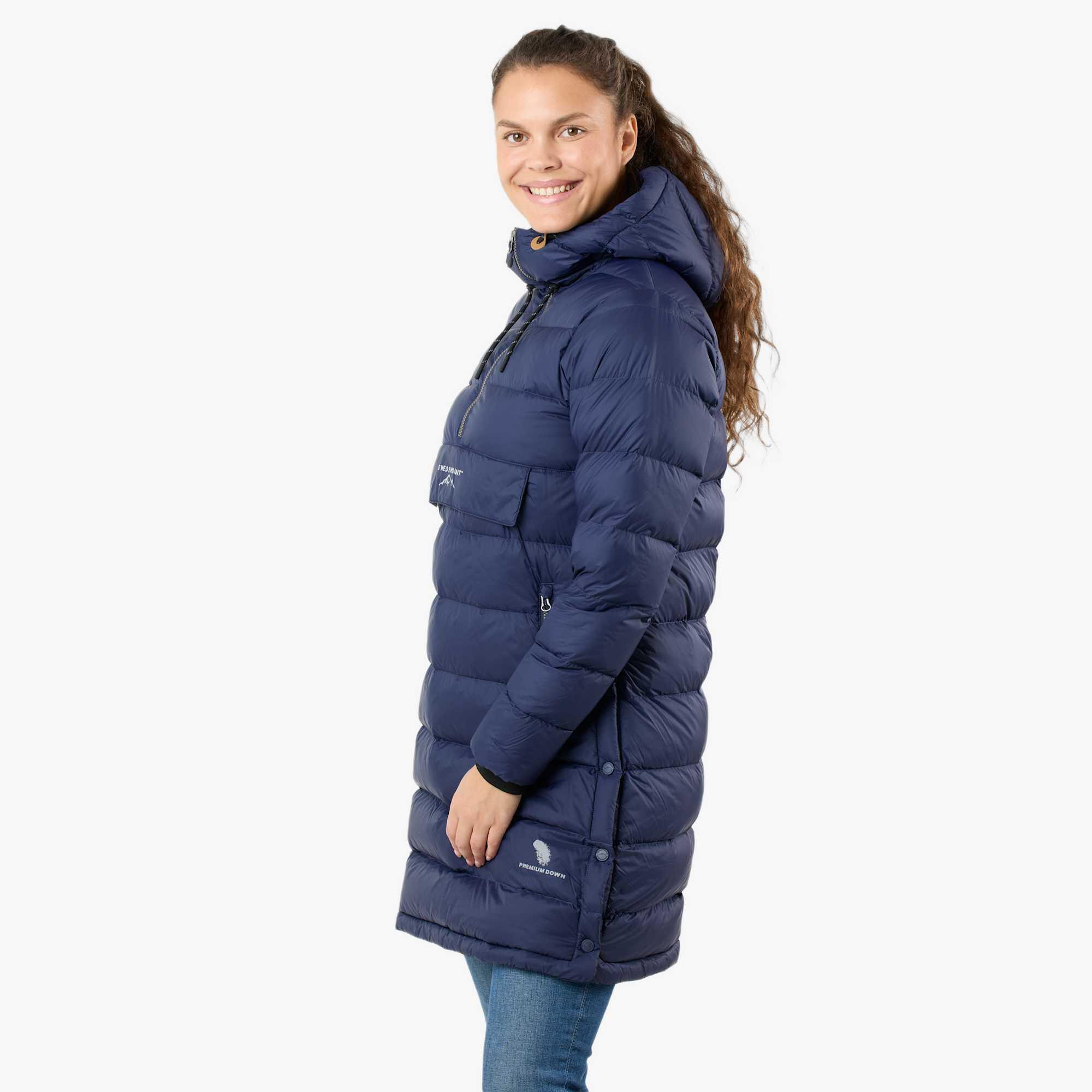 Doudoune randonnée femme coupe-vent respirante Östersund Anorak Long 3/7