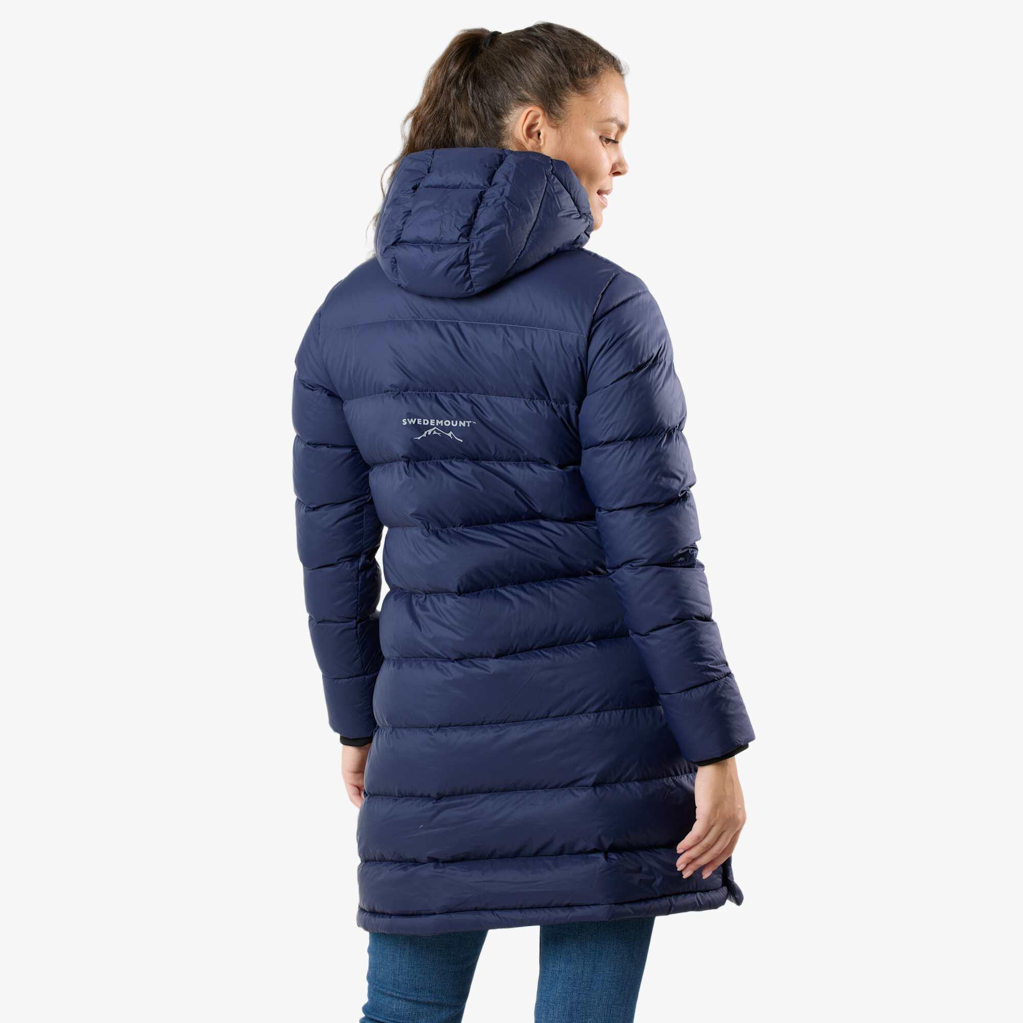 Doudoune randonnée femme coupe-vent respirante Östersund Anorak Long 2/7
