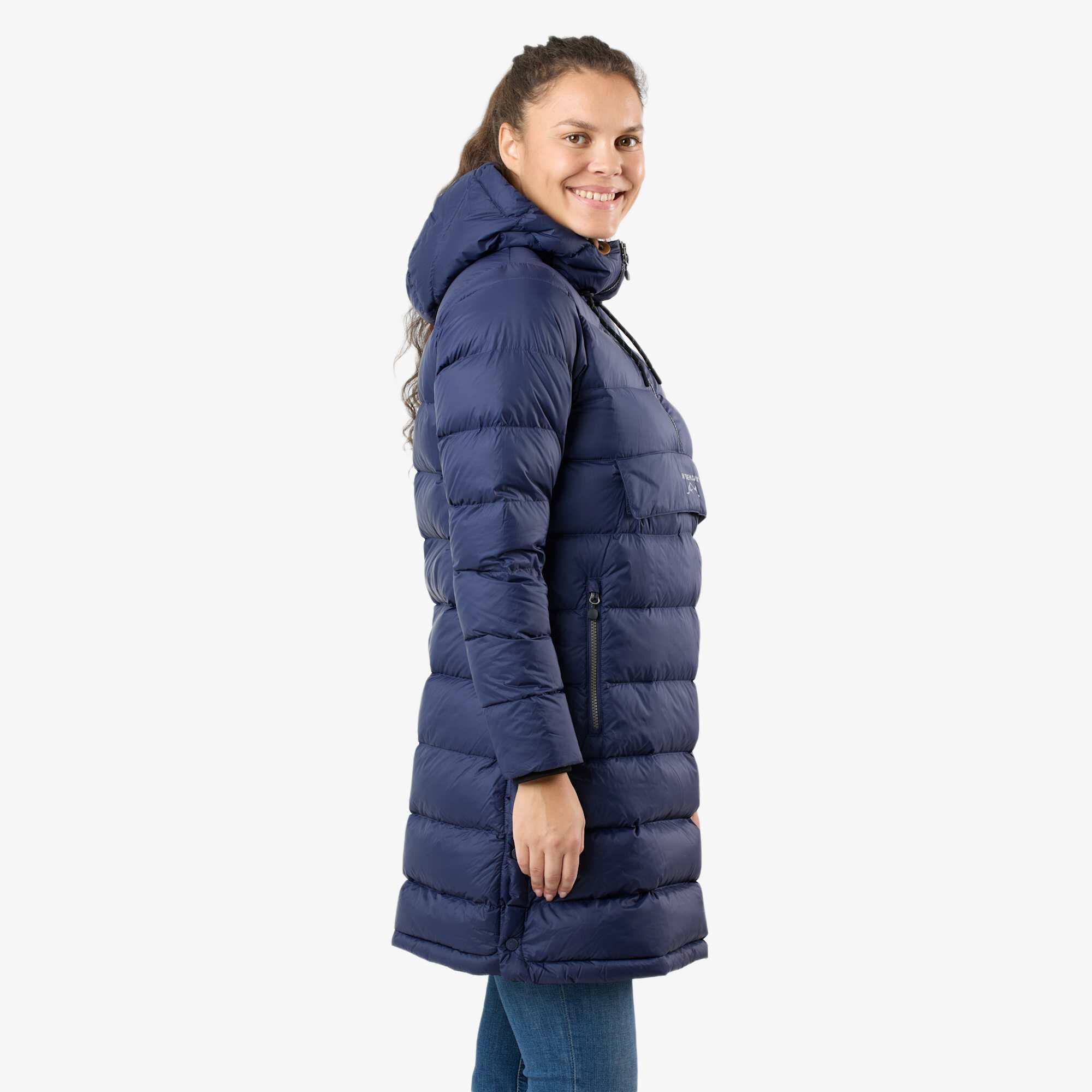 Doudoune randonnée femme coupe-vent respirante Östersund Anorak Long 4/7