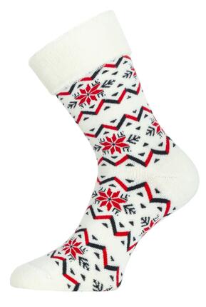 Chaussettes - Cyclisme - LASTING - Fines, mi-hautes - Blanc coton