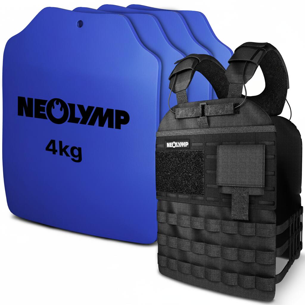 NEOLYMP Weight vest set 15 kg with 4 weight plates for individual workout