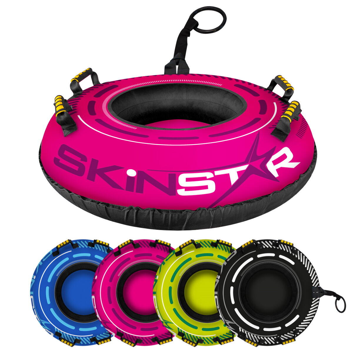 Cross Snowtube Ø100 cm – Schlitten Bob Rodel Reifen Snow Tube Rodelreifen Schnee 5/6