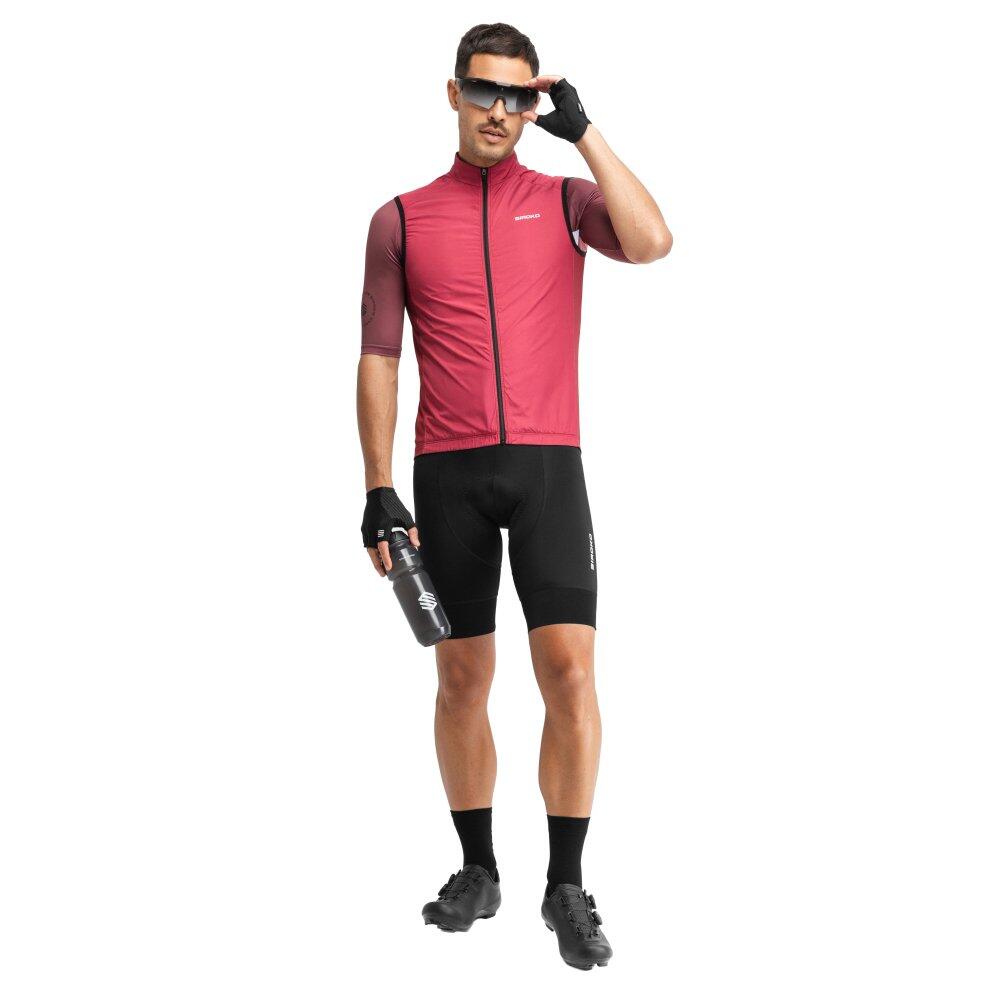 Gilet antivento da ciclismo da uomo V1 Hautacam Rosso 3/7