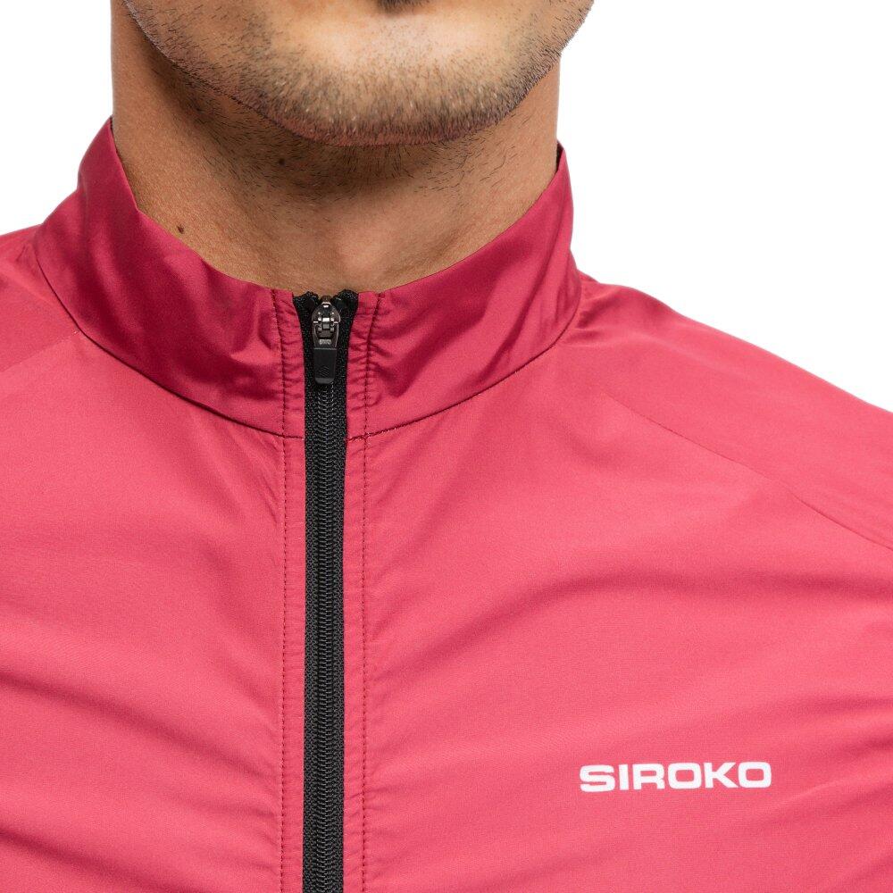 Gilet antivento da ciclismo da uomo V1 Hautacam Rosso 4/7