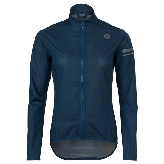 Veste de pluie vélo femme gravel ultralégère imperméable 15k bleue Ultralight