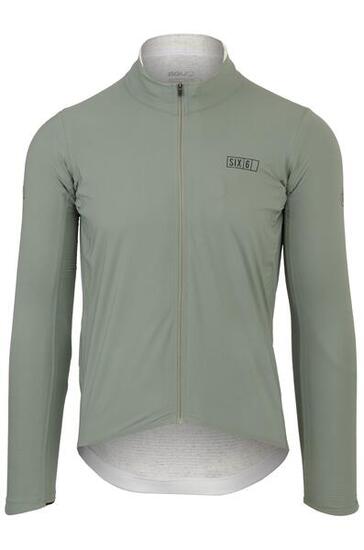 Veste homme vélo gravel imperméable 2-en-1 Six6 verte